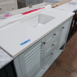 Sale! 48" Bathroom Vanity With Marble Top 