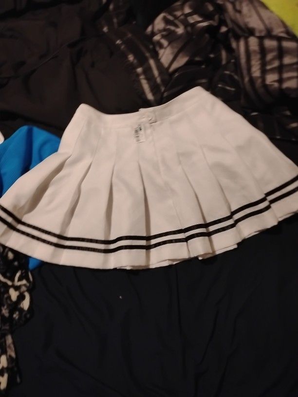White And Black Minnie Skirt 