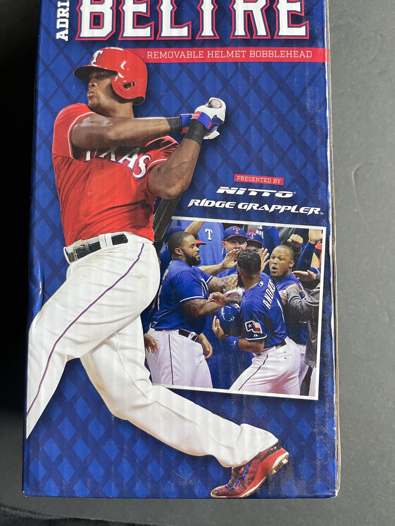 ADRIAN BELTRE 2016 Removable Helmet Bobblehead Nitro Ridge Grappler (New in Box)
