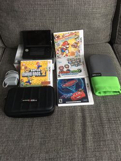 Nintendo 3DS XL with games