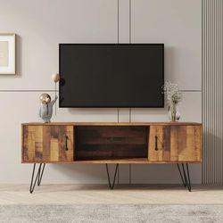 FLASH SALE! New Brown Mid Century TV Stand