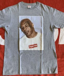 Supreme x Mike Tyson 2007 Photo t shirt size medium grey Box logo Bape shark billionaire boys club