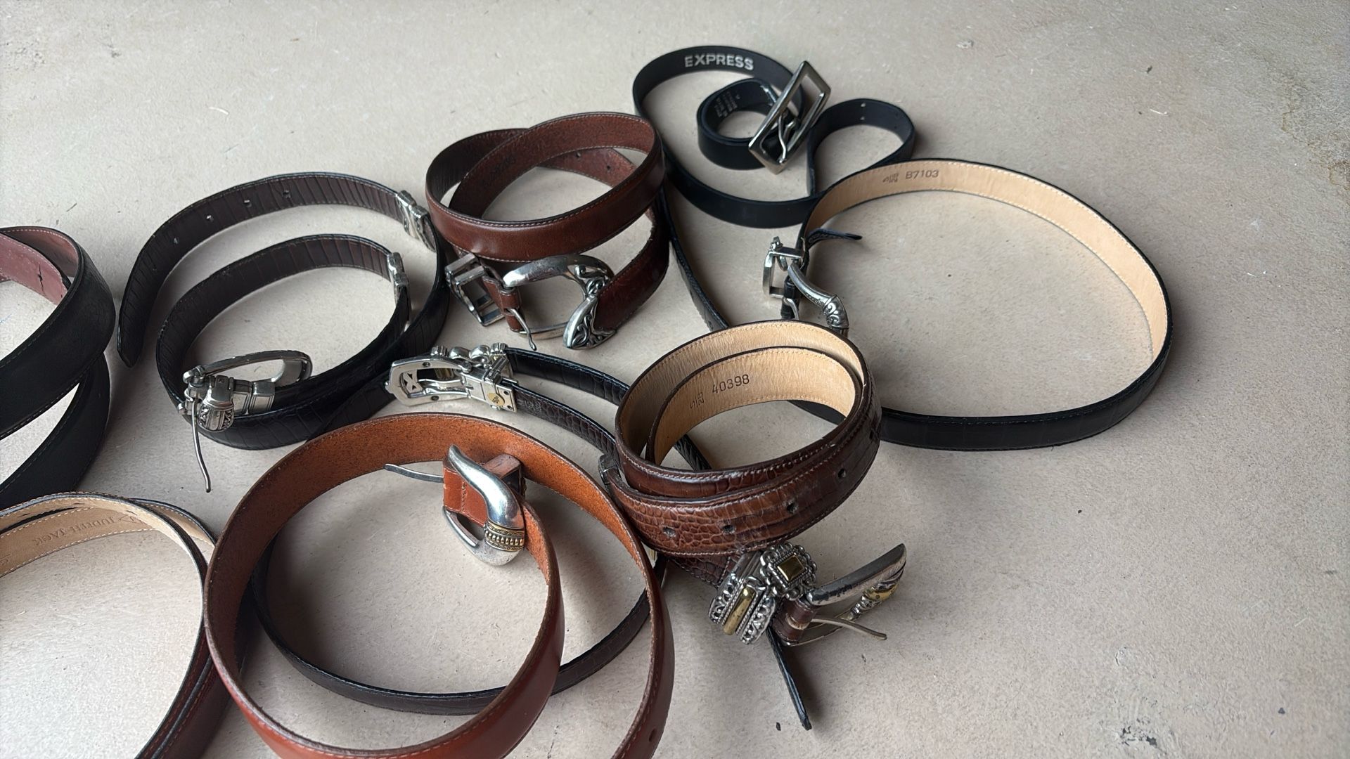 Vintage ladies belts 9 Available 34” Full Length