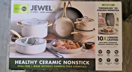 GreenPan Jewel Pro 11-Piece Cookware Set Hard Anodized Nonstick