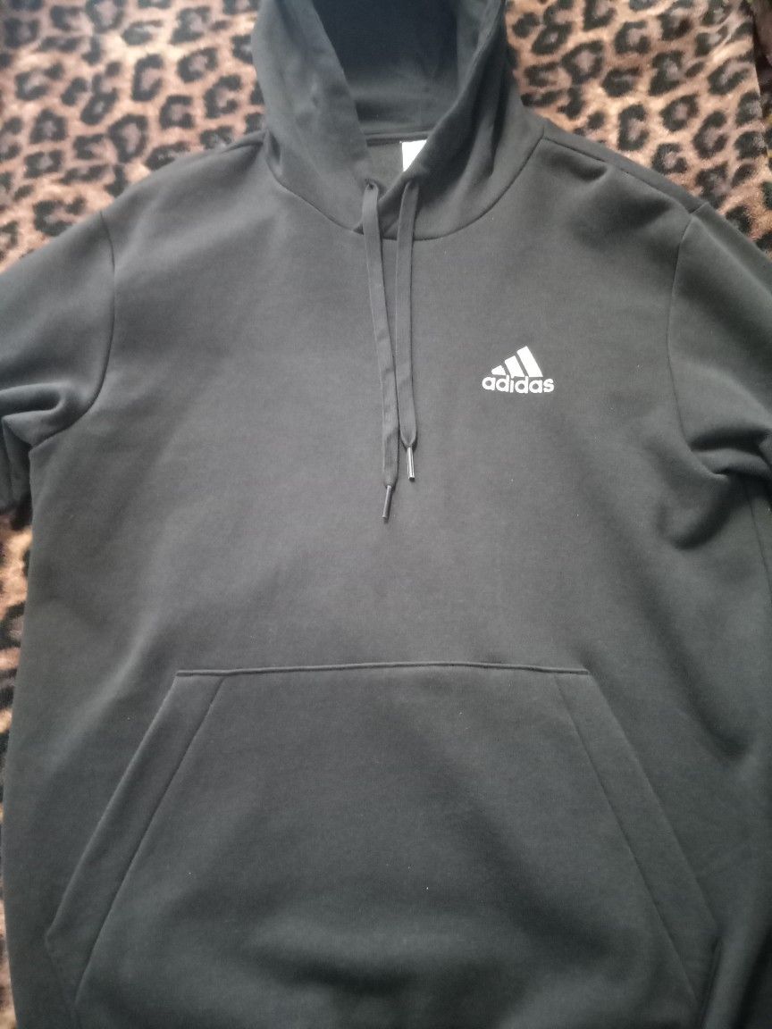 Mens Adidas Black Hoodie (Medium)