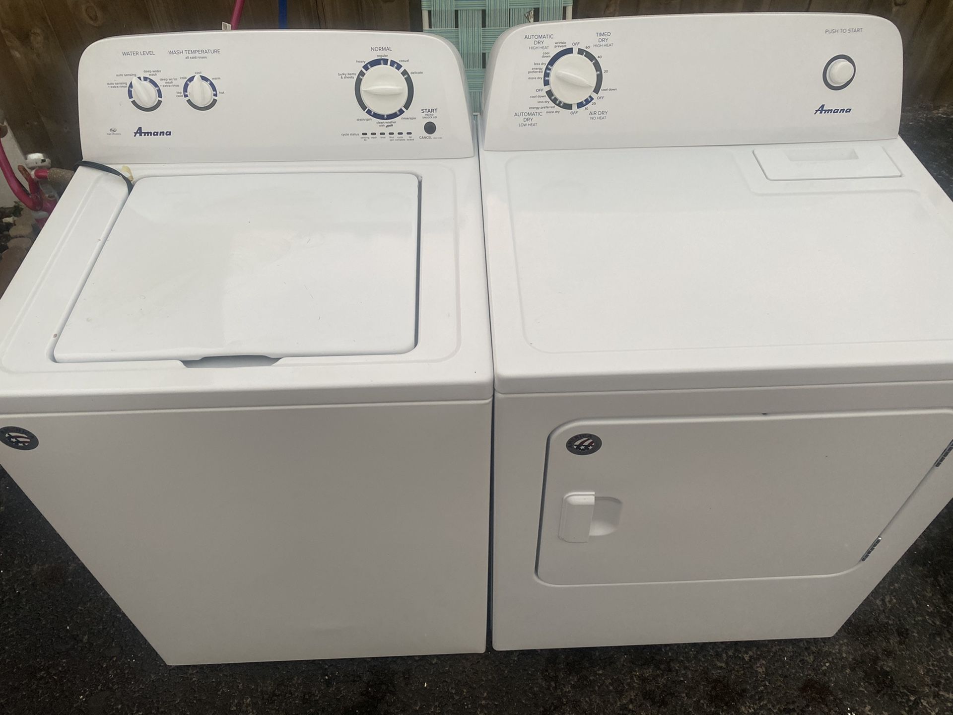 Amana heavy duty washer dryer set for Sale in Fort Lauderdale, FL - OfferUp
