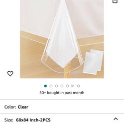 Clear plastic Tablecloth