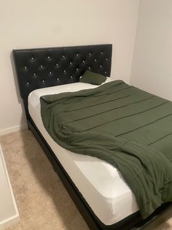 Queen size bed , box spring and bed frame