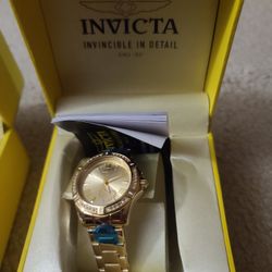 Woman Watch Invicta Gold Angel With Heart
