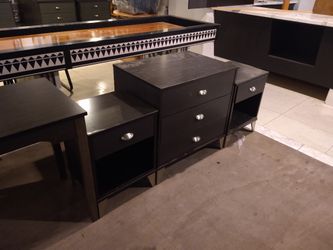 Desk, 2 Nightstands, Small Dresser 