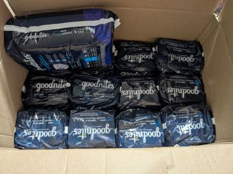 BULK LOT: 220 Count Brand New Goodnites (Size Large / 68-95 lbs)