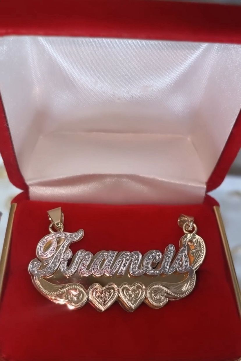 14k Custom Gold Pendant In 3D