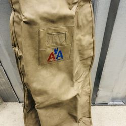 Large Vintage American Airlines Leather Travel Hunting Bags 