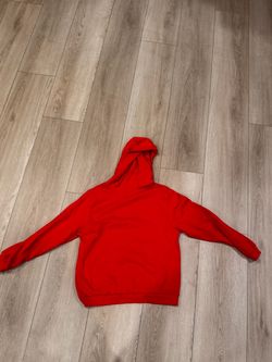 Red Plain Pullover Hoodie