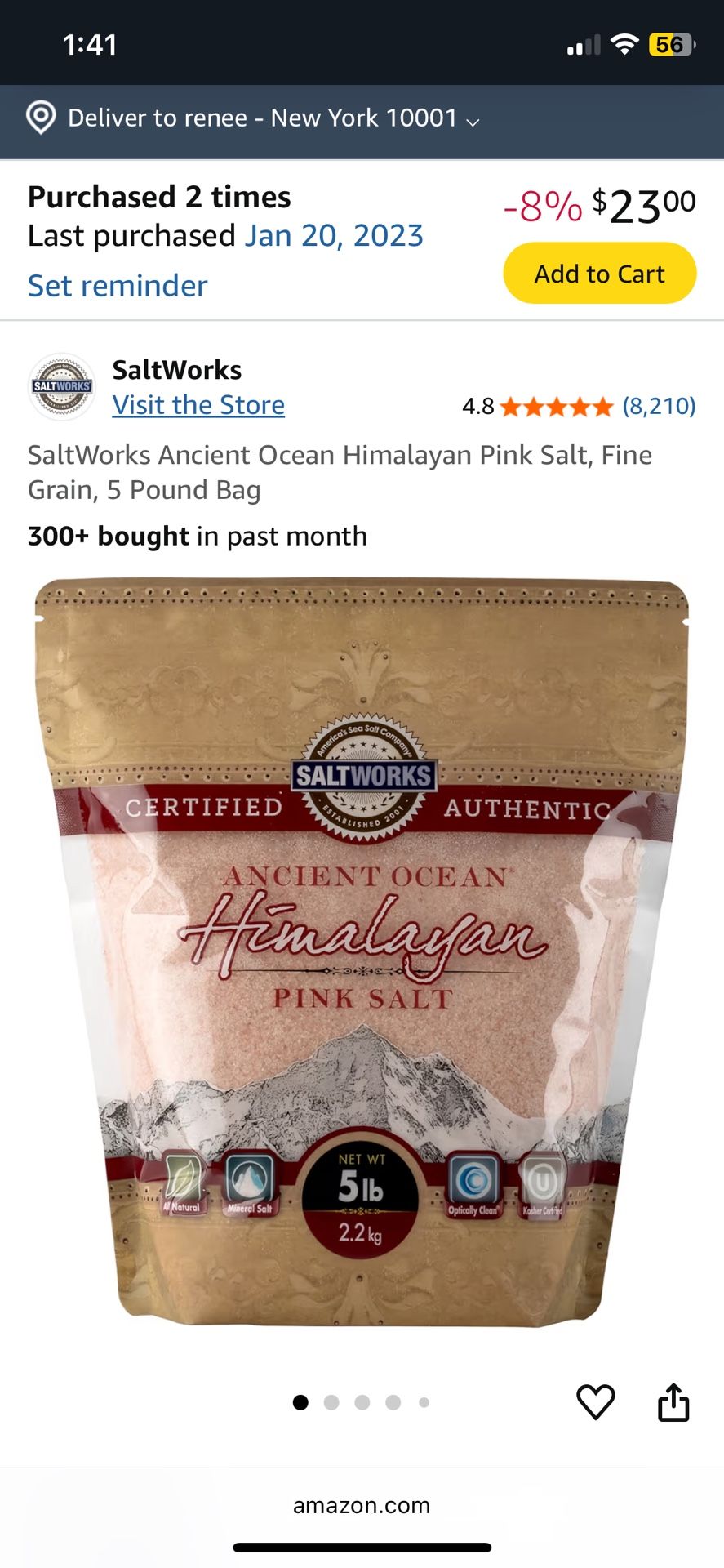 SaltWorks Himalayan Fine crystal mineral rich Salt