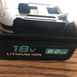 18V 8.0AH Replacement Battery For MAKITA 