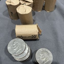 Roll Of 20 Eisenhower “Ike” Dollars 