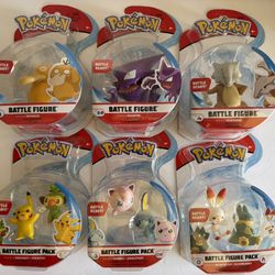 NEW Pokemon Battle Figures 6 Packs