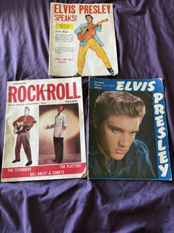 3 Elvis Magazines From 1956