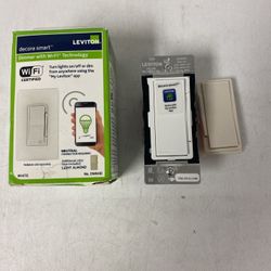 Leviton Decora Smart Wi-Fi Dimmer Switch DW6HD 600W LED/Incandescent White New