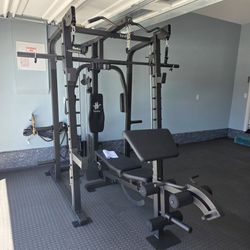 Smith Machine 2001 | Multi-Use Adj Bench | Gym Equipment | Fitness | Squat Rack | Excercise |🔴WEIGHTS AND BARBELL SOLD SEPARATELY 🔴 FREE DELIVERY 🚚