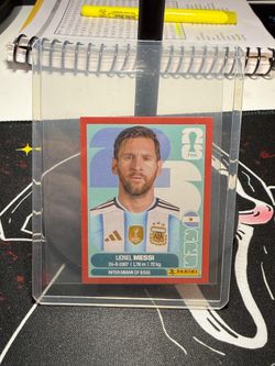 Messi Red Parallel Panini
