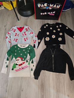 Girls sweaters and jeans size 10/12