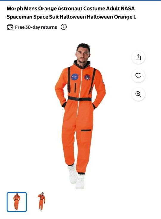 Mens SIZE LARGE Astronaut Costume / Disfras Talla LARGE de Hombre