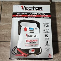 VECTOR
1400 Amp Jump Starter, Compressor, USB and AC Power