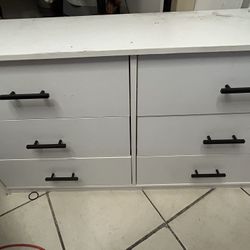 Dresser White 6 Drawers
