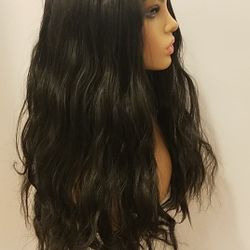Lace Front Wig Black Wavy BRAND NEW