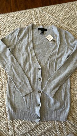Heather gray cardigan