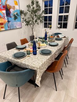 Set of 6 Modani Leather Chairs