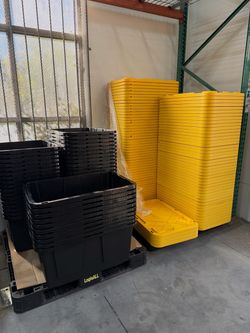 27 Gallon Heavy Duty Storage Bin with Lid (Costco Size) – $7 Each