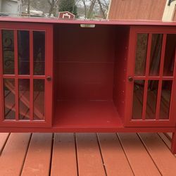 Red Cabinet Or TV Stand