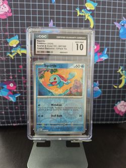 Squirtle 007/165 cgc 10 slab