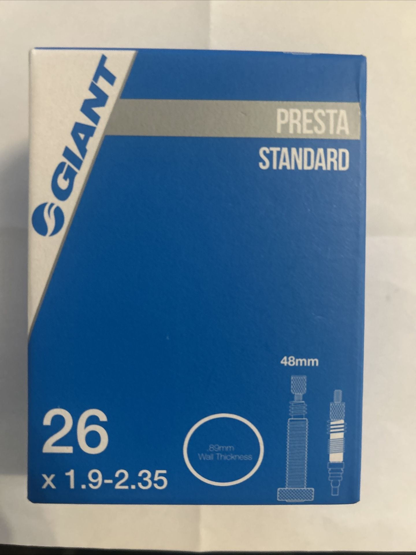 GIANT 26” Presta Valve Bike Tubes – Standard 48mm (4-Pack) | Fits 1.9–2.35 Tir