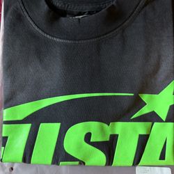 HellStar Classic T Shirt Green Gel Print Authentic Size Medium