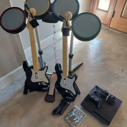 Rock Band bundle with console PS3 PS4 PS5 Rockband Guitar Hero