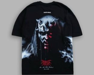 DARK RAGE "SIDE BY SIDE" SERIES PREMIUM OVERSIZED TEE IN BLACK Darc sport #darth