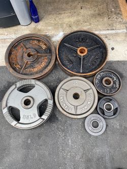 1$ a pound Barbell Round Weights