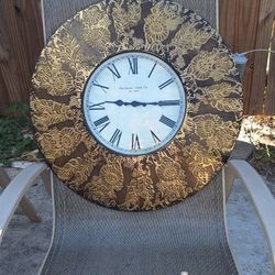 Metal Relieve Clock Est 1863