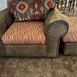 Lovesit, Couch With Open bed, Armchair And Ottoman 