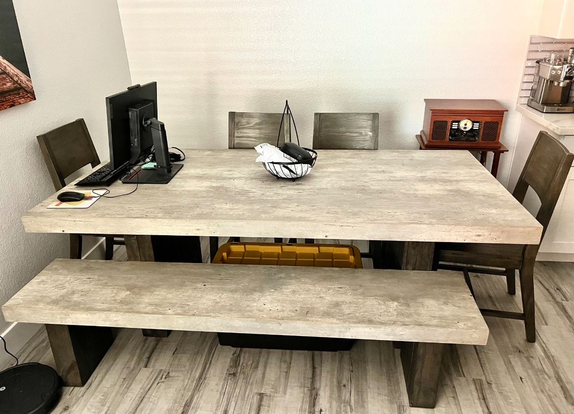 Titan Living Spaces Dining Bench Living Spaces Titan Dining Table