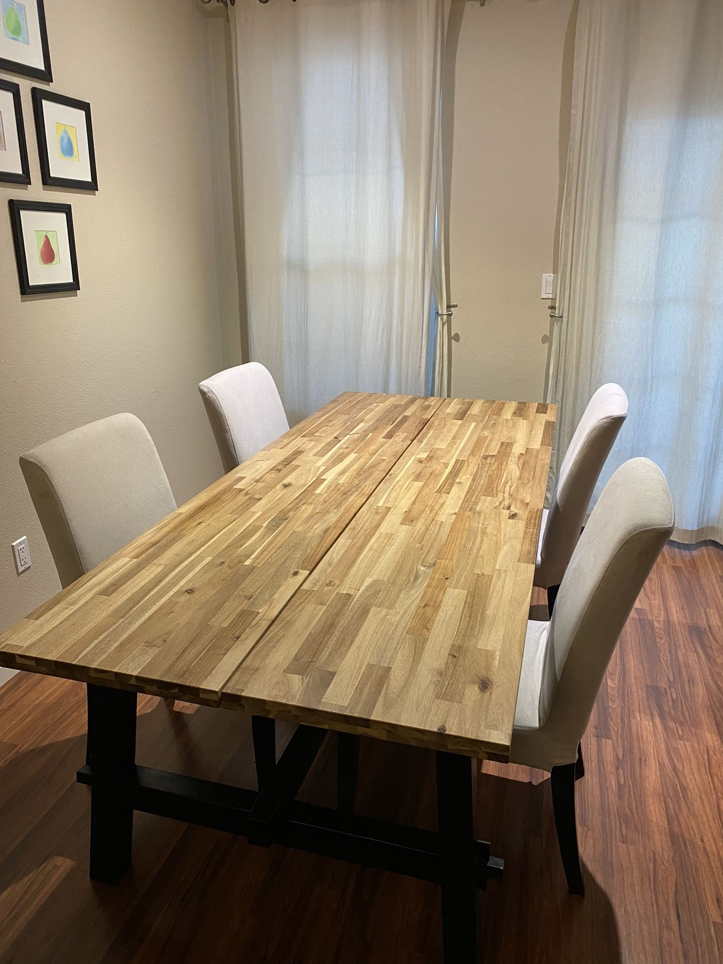 IKEA Solid Wood Dinning Set