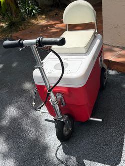 Cooler cart motorized