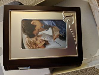 Wood/Silver Lenox Photo Album