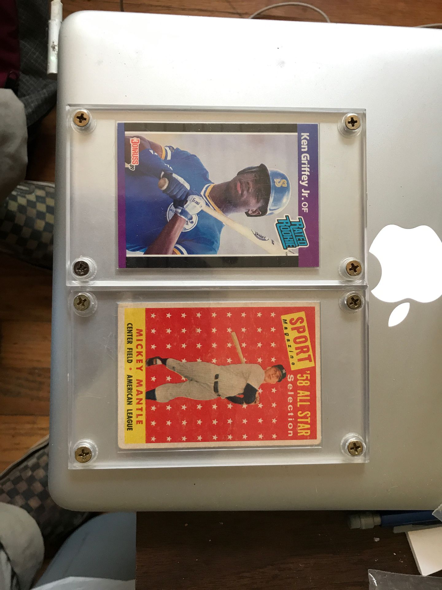 Mickey Mantle, and Ken Griffey Junior baseball cards