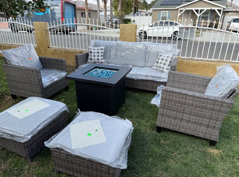 Brand New Patio Outdoor Furniture Set With Fire Pit,All Products : American Fashion Style Bags On Sale