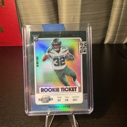 Michael Carter Holo Rookie Ticket